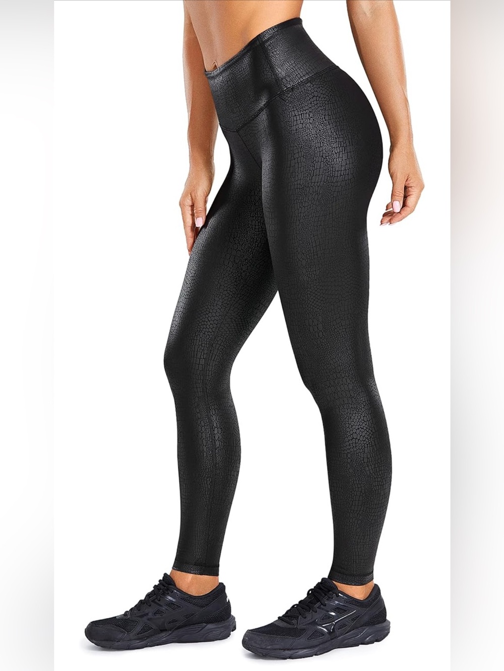 NWOT CRZ 25” Crocodile Faux Leather Leggings